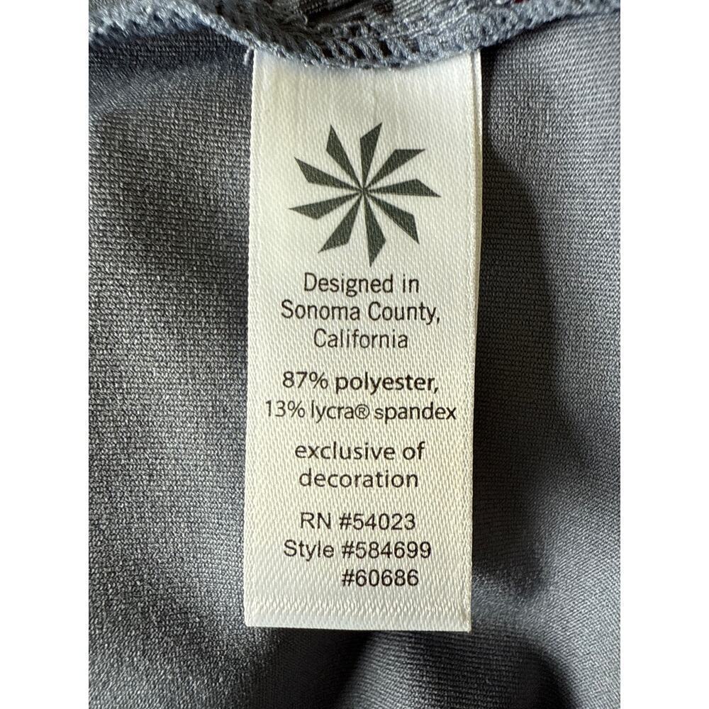 Athleta Gravity Womens Short Sleeve 1/2 Zip Polo Dark Gray/Black  XXS EUC - Picture 8 of 9